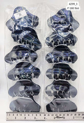 Impression Colored Plastic Hair Clutcher (Pack of 12)